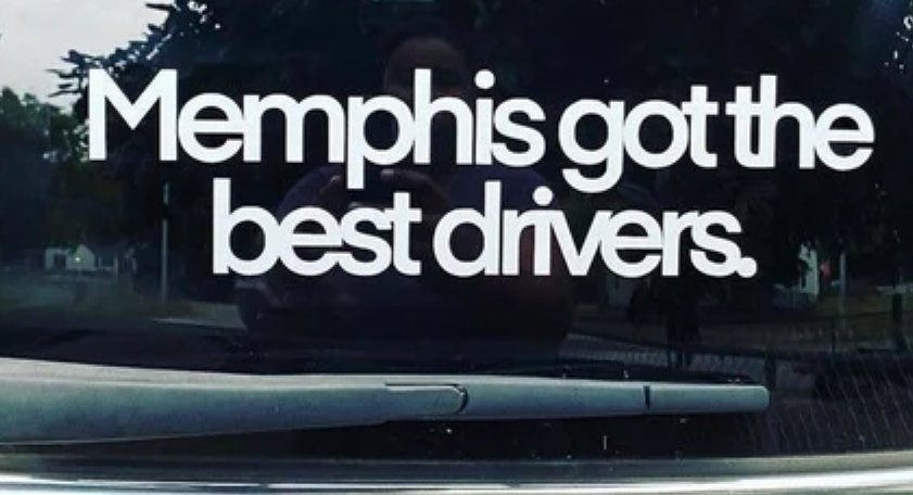 Memphis got the Best Drivers bumper sticker