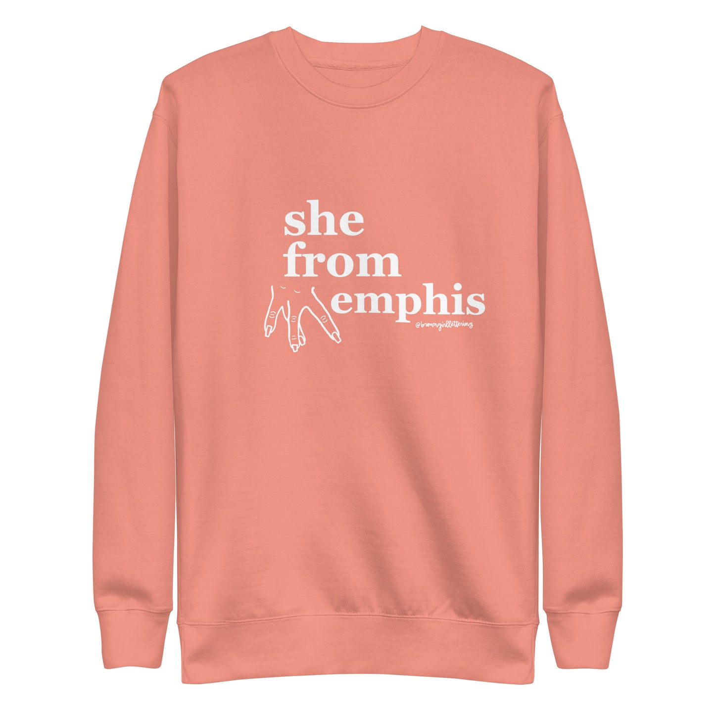 She from Memphis // Unisex Premium Sweatshirt